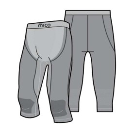 Pánské funkční spodky MICO CALZAMAGLIA 3/4 MAN ODOR ZERO XT2, GRIGIO, III