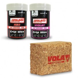 Stoupací vosk VOLA 2PACK (P41 FIALOVÝ + P42 ČERVENÝ + PŘÍRODNÍ KOREK)